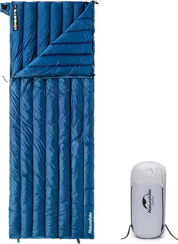 Vista 11 de Naturehike Ultralight Backpacking RDS Down Sleeping Bag for Adults, 650 Fill Power Sleeping Bag for 42/52℉, 20oz Compact Lightweight Sleeping Bags