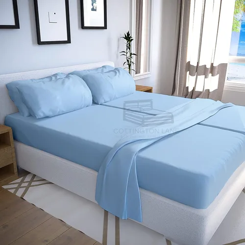 Vista 21 de Cottington Lane Juego de sábanas de 4 piezas tamaño individual, ropa de cama de microfibra ultra suave con bolsillo profundo de 16 pulgadas
