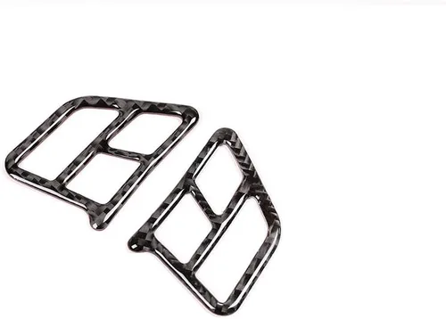 Vista 3 de YIWANG - Pegatinas de fibra de carbono para volante, 2 unidades, para BMW Serie 3 E90 2005-2012