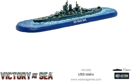 Vista 4 de Warlord Victory at Sea USS Idaho US Navy for Victory at Sea WWII - Kit de plástico para acorazado de la Segunda Guerra Mundial 742412052, grande