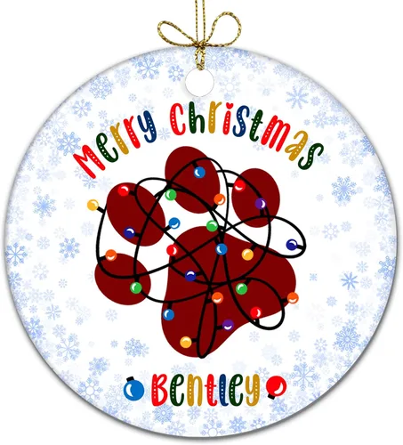 Vista 11 de Adorno personalizado para foto de perro, adorno de Navidad personalizado para mascotas 2023, regalos de Navidad personalizados para cachorros
