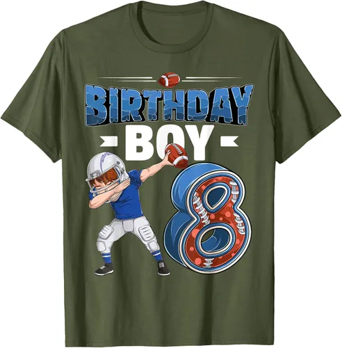 Vista 44 de Dabbing Boy - Camiseta de 8 años de fútbol americano americano, Negro, S