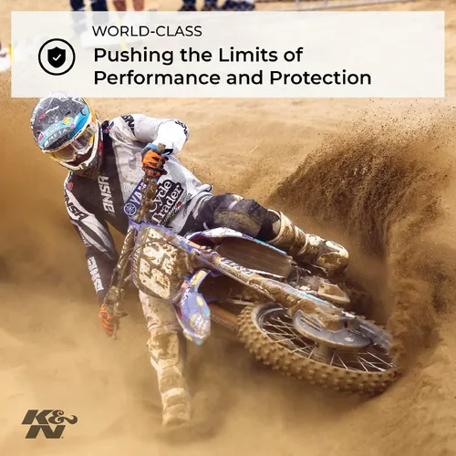 Vista 2 de K&N Filtro de aire del motor: Filtro de aire de alto rendimiento, premium, para vehículos todo terreno: Compatible con YAMAHA 2004-2019