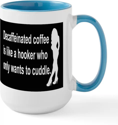 Vista 7 de CafePress Cattitude Funny Cat Saying Taza Grande de Café de Cerámica 15 oz (444 ml)