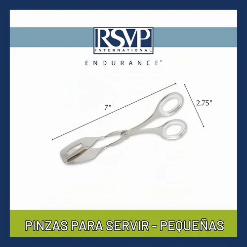Vista 3 de RSVP Endurance - Pinzas pequeñas de acero inoxidable para servir