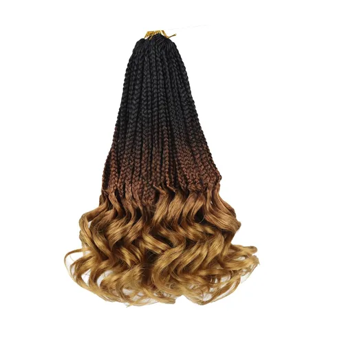 Vista 84 de Cabello para Trenzas Rizo Francés Color 1 Trenzas de Ganchillo Rizo Francés 10 Pulgadas Trenzas de Caja Cabello de Ganchillo para Mujeres y Niños