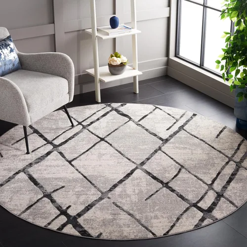 Vista 11 de SAFAVIEH Odyssey Collection - Alfombra decorativa, 4 x 6 pies, diseño de enrejado, no desprende pelusa y es de fácil cuidado, ideal para zonas