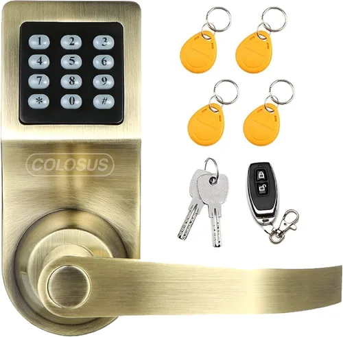 Vista 5 de Colosus Cerradura Digital Electrónica de Confianza sin Llave para Puerta, Teclado – Seguridad Smartcode, Otorgar y Controlar Acceso para Hogar