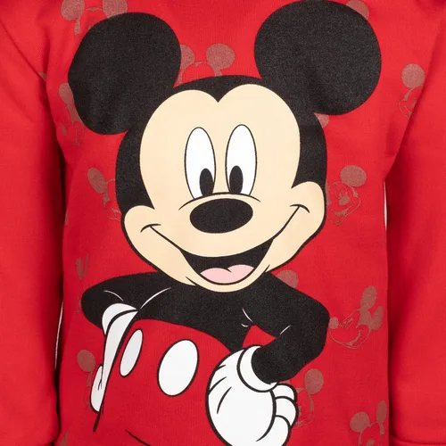 Vista 5 de Disney Sudadera con capucha de Mickey Mouse para niños pequeños color rojo 2T Rojo