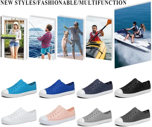 Vista 7 de SAGUARO - Zapatos deportivos deslizantes, para hombre y mujer, ligeras, transpirables, para jardín, zuecos de playa, sandalias, zapatos de agua