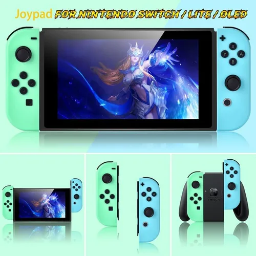 Vista 2 de GenGeLy Controllers for Nintendo Switch,Switch Controllers for Nintendo LiteOLED Console,Joypad Controls Support Motion ControlWake UpSport Game,No