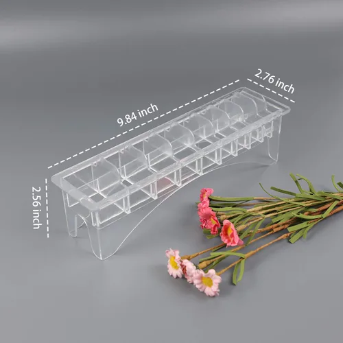 Vista 7 de AUEAR, Organizador de soporte para cortapelos profesional, con 10 ranuras, caja de almacenamiento de protectores de peluquería rectangulares