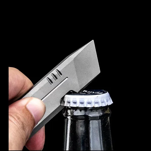 Vista 3 de Barra de palanca EDC, mini herramienta de palanca, abridor de botellas, herramientas de bolsillo de tapa de palanca para extractor de uñas, palanca