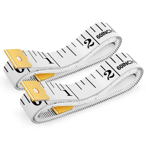Vista 10 de Cinta métrica, iBayam Regla suave de medición de tela para pérdida de peso corporal, costura, sastre, tela de vinilo, suministros de manualidades