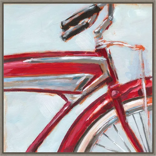 Vista 12 de Amanti Art Framed Canvas Wall Art 16x16 Retro Cycle I by Ethan Harper, Framed Wall Art Canvas, Abstract Artwork, Traditional Decor, Small Poster