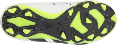 Vista 4 de adidas Tenis unisex Accuracy.4 Firm Ground, BlancoCore NegroLimón Lucido