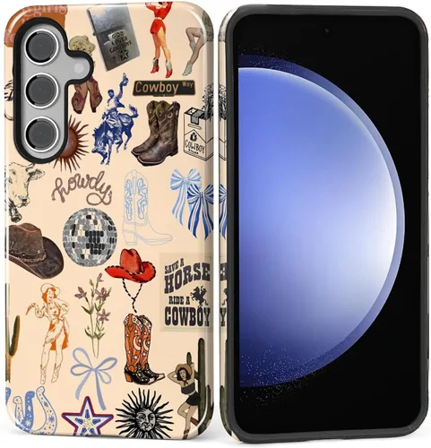 Vista 51 de Funda para Samsung Galaxy S23, Funda Híbrida Resistente 2 en 1 de Cuerpo Completo Resistente a Golpes con Protección Brillante para Samsung Galaxy