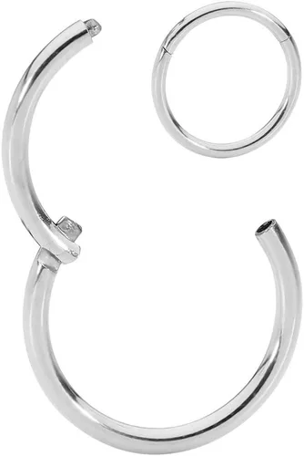 Vista 32 de 365 Sleepers - Piercing para el cuerpo de acero quirúrgico 316L, 20G, 18G, 16G, 14G, 12G, 10G, 8G, 6G, con sección abisagrado, se vende por unidad