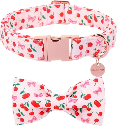 Vista 39 de Collar patriótico para perro con pajarita, collar de perro con lazo del 4 de julio, collar de bandera estadounidense para cachorros, machos