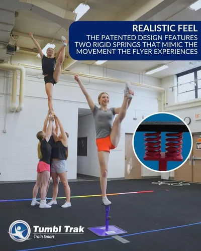 Vista 4 de Tumbl Trak Fly Right - Entrenador de equilibrio y flexibilidad para animadores