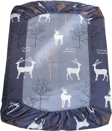 Vista 7 de FCLDESHOP Sábanas inferiores, sábanas de bolsillo profundo impresas para habitación de niños, protector de colchón de animales para cama individual