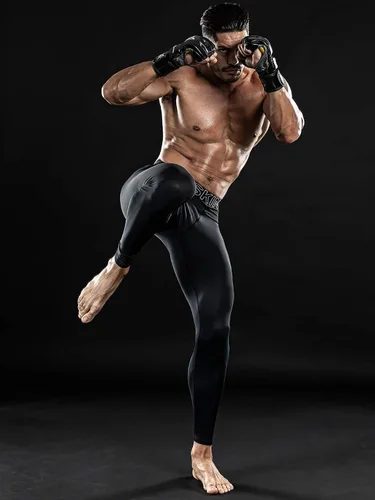 Vista 3 de DRSKIN Mens Compression Pants Tights Leggings Sports Baselayer Running Workout Active Athletic Gym Performance