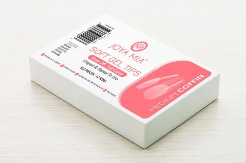 Vista 11 de Kit de puntas de uñas de gel suave de cobertura completa para extensiones de uñas de remojo, 550 piezas de puntas de uñas postizas de PMMA