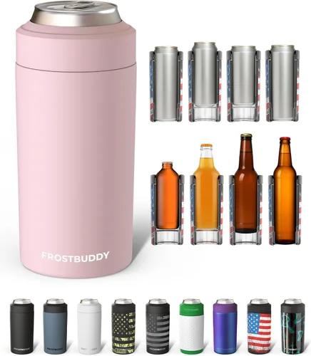 Vista 63 de Frost Buddy Enfriador de latas universal, aislante de latas de acero Blanco (Allwhite)