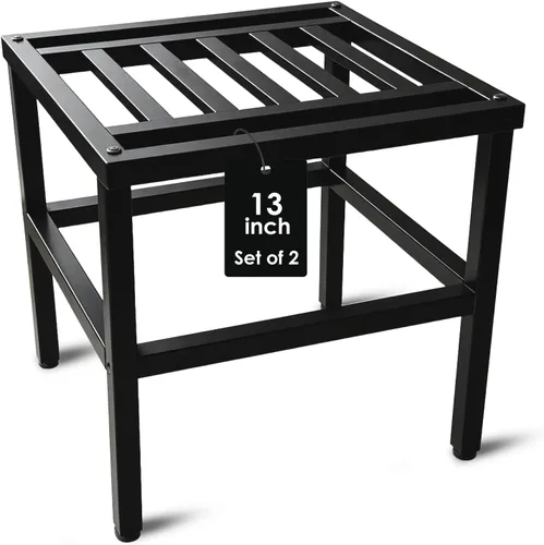 Vista 10 de Soporte para plantas para interiores y exteriores, soporte de metal para plantas de 13 pulgadas, soportes de pedestal en T de hierro forjado