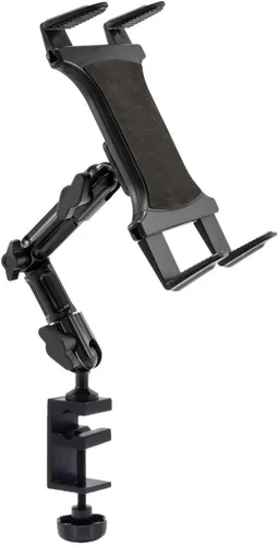 Vista 3 de Soporte para micrófono de micrófono de 4 vías de ajuste de aleación de aluminio, soporte para tableta, soporte para iPad Pro Air Mini Galaxy Tab
