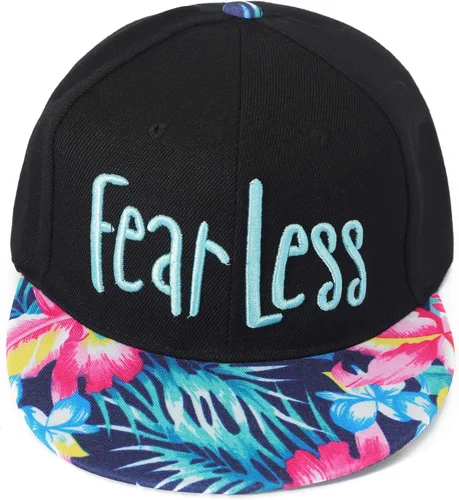 Vista 4 de ZLYC - Gorra de béisbol para mujer con impresión Tropical Floral neón con palabra Bordada - Snapback