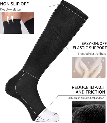 Vista 4 de CS CELERSPORT Paquete de 23 calcetines de béisbol y sóftbol para jóvenes y adultos, calcetines de tubo multideporte