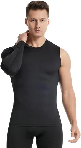 Vista 2 de New Compression Shirts for Men 12 Single Arm Long Sleeve Athletic Base Layer Undershirt Gear T Shirt for Workout Basketball