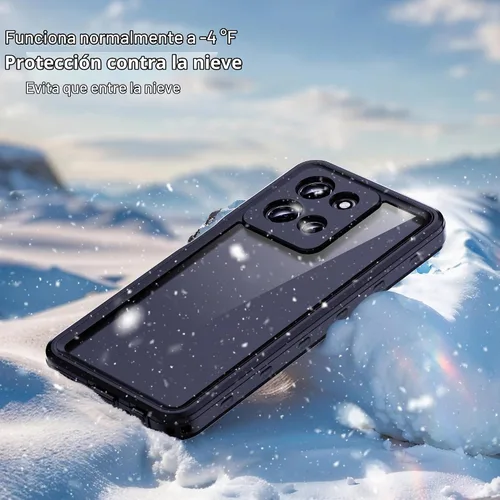 Vista 5 de Funda para Motorola Moto G 5G 2025 con protector de pantalla integrado, resistente a prueba de agua, de cuerpo completo, a prueba de polvo, a prueba
