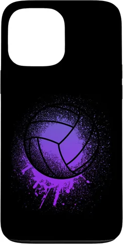 Vista 22 de iPhone 15 Jugador de Voleibol Deporte Niñas Mujeres Bday Purple Beach Team Case