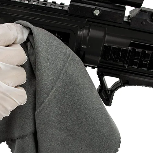 Vista 4 de Paño de silicona para pistola de 12 x 12 pulgadas, paño de limpieza de pistola sin pelusas, toallitas de limpieza de pistola con trapos de limpieza