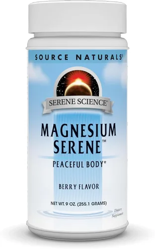 Vista 5 de Source Naturals Serene Science - Sereno de magnesio, cuerpo pacífico, sabor a bayas, 5 onzas