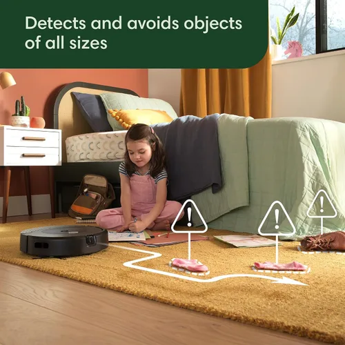 Vista 4 de iRobot Roomba Combo 10 Max Robot Aspirador y Trapeador + Base AutoWash (x0850) – Base multifuncional, cubo de recarga, lava y seca su almohadilla