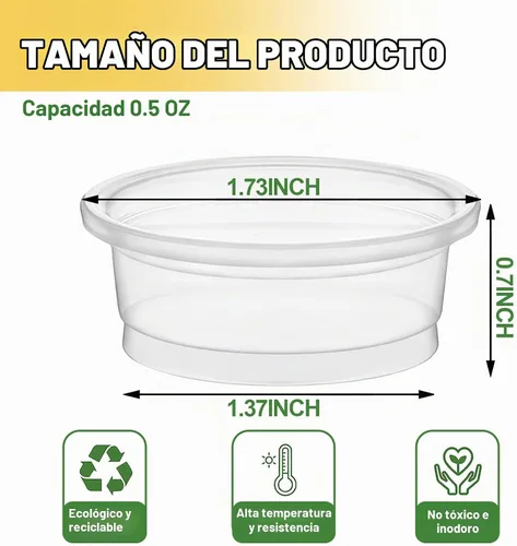 Vista 2 de Vasos de alimentación de agua y alimentos con cresta de Gecko de 0.5 onzas, cuencos de alimentación de reptiles, plato de comida de repuesto