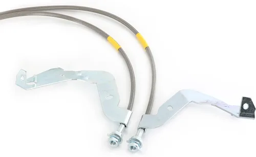 Vista 4 de Líneas de freno de acero inoxidable delanteras extendidas para Ford Super Duty F250 F350 08-15 4-6" Lift