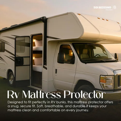 Vista 7 de SGI bedding Protector de colchón para literas de autocaravana de 24 x 72 pulgadas, súper suave, impermeable y transpirable, protector de colchón