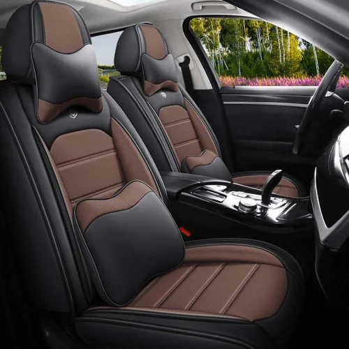 Vista 22 de Funda de asiento de cuero para Mazda CX-3 2016-2021, accesorios interiores, fundas de asiento, cojín protector de vehículo, compatible con bolsa