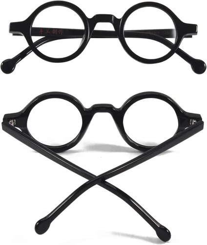 Vista 3 de Agstum Lentes ópticos redondos pequeños hechos a mano con acetato