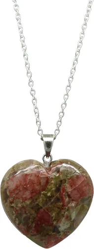Vista 26 de Gempires Love - Collar con colgante de cristal de corazón para mujer, chapado en plata, cadena ajustable de 18 + 2 pulgadas