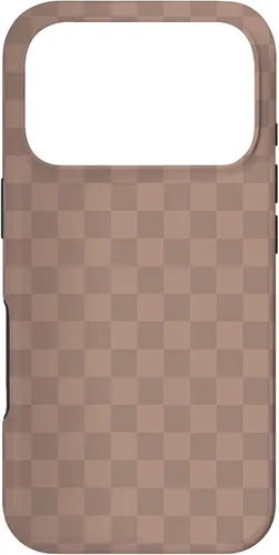 Vista 30 de Chic Brown Checkered Checkerboard Pattern Trendy Case for iPhone 16