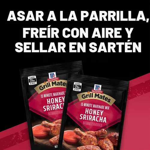 Vista 10 de McCormick Grill Mates Honey Sriracha - Mezcla de adobo de miel, 1 onza
