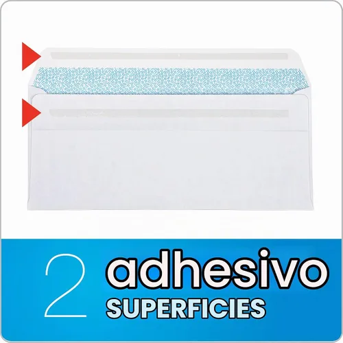 Vista 4 de Columbian #8-5/8 Security Envelopes, 500 Pack, Double Window Self Seal Envelopes for QuickBooks Checks and Business Mailings, 3-5/8" x 8-5/8