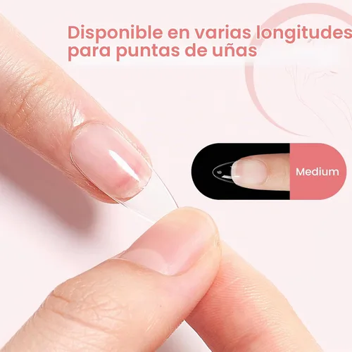 Vista 4 de Quaferen Puntas de uñas stiletto medianas: 240 piezas de puntas de uñas postizas acrílicas preformadas, stiletto, 12 tamaños, gel suave, cubierta