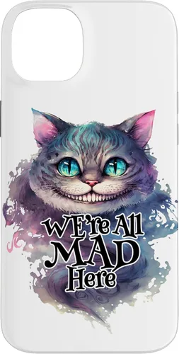 Vista 15 de Cheshire cat We're All MAD Here Alicia in Wonderland - Carcasa para iPhone 17