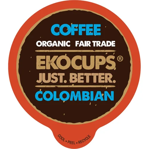 Vista 9 de EKOCUPS Cápsulas de café orgánico descafeinado con proceso de agua suiza de tostado medio, 30% más café por taza, café descafeinado de comercio